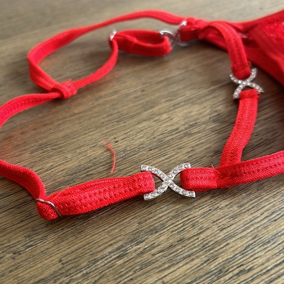 Women’s Lace Mesh V-String. - Picture 6 of 8